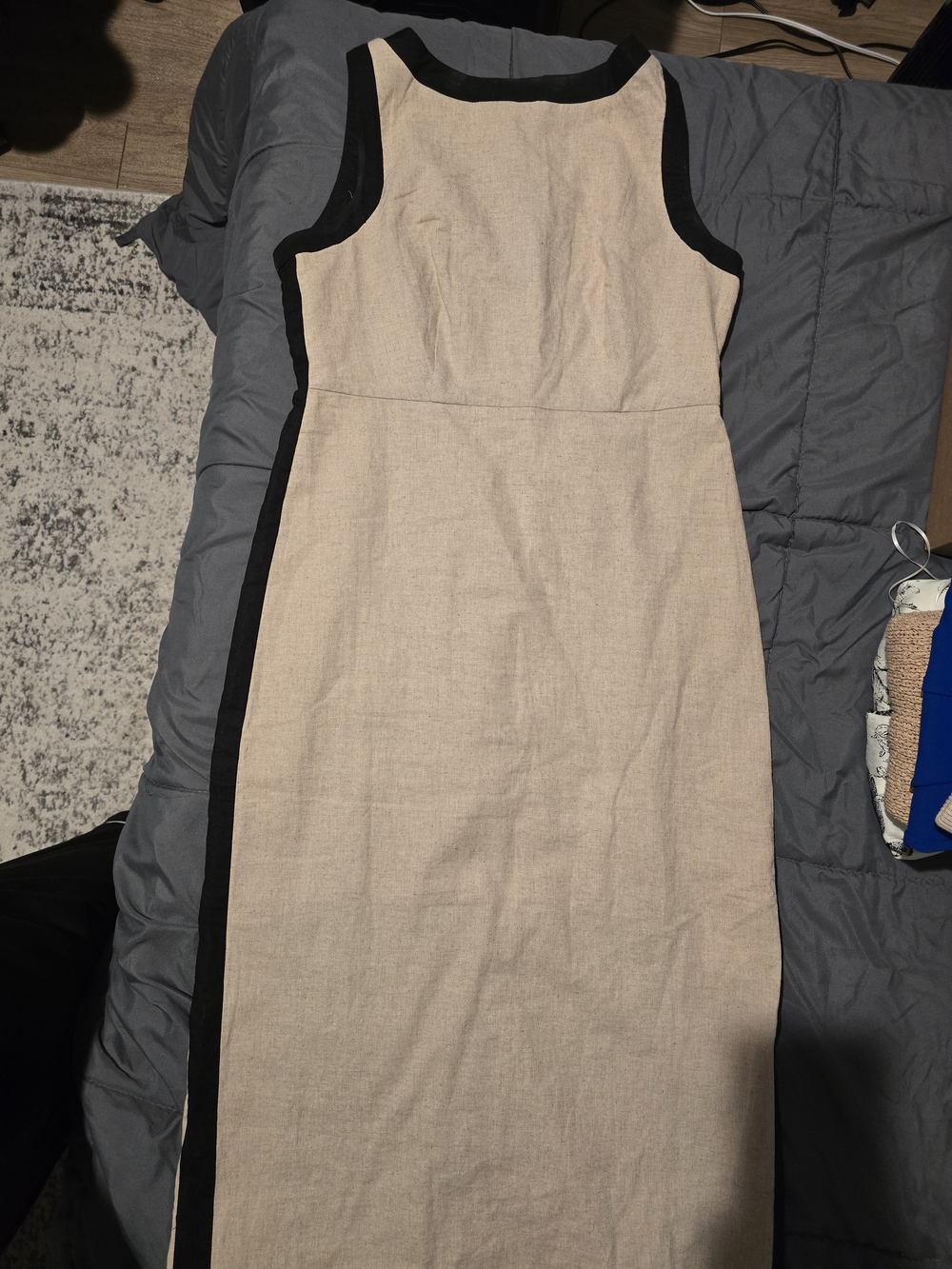 NWT Commense Contrast Trim Maxi Dress (L) - Picture 3 of 6